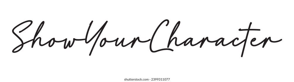 show your character text on white background.