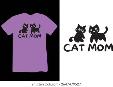 Mostre seu amor por seu bebê de pele com esta adorável camiseta Cat Mom, projetada especialmente para os amantes de gato orgulhosos. Feita com tecido macio, respirável e um ajuste lisonjeiro para as mulheres, esta camisa é perfeita