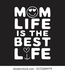 Show your mom pride with our 'Mom Life Is the Best Life' t-shirt. Soft, stylish, and perfect for everyday wear, it’s a must-have for celebrating the joy of motherhood!