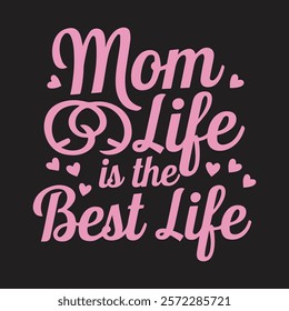 Show your mom pride with our 'Mom Life Is the Best Life' t-shirt. Soft, stylish, and perfect for everyday wear, it’s a must-have for celebrating the joy of motherhood!