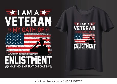 Show your pride and commitment as a veteran with our "Oath of Enlistment" T-shirt. This shirt is more than just fabric; it's a symbol of the dedication and honor you've displayed in service to your co