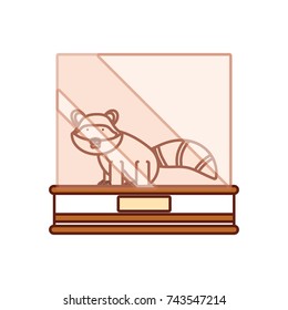 showcase with animal icon