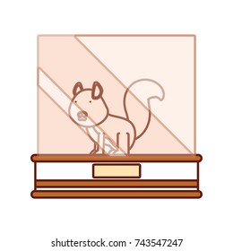 showcase with animal icon