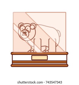 showcase with animal icon