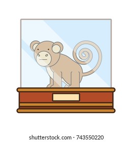 showcase with animal icon