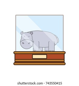 showcase with animal icon