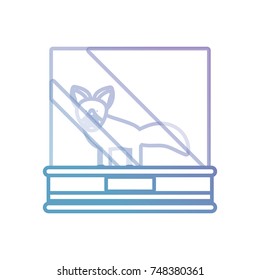 showcase with animal icon