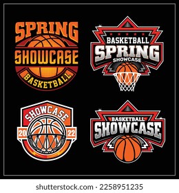 SHOWCASE BASKETBALL GRAPHIC DESIGN  was created with vector format, Can be used for digital printing and screen printing