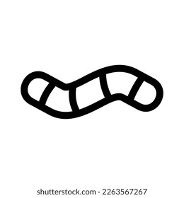 Showcase the beauty and elegance of your design with this stunning Black and White worm Icon. Perfect for graphic designs, logos, mobile apps, posters and more. 
