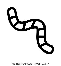Showcase the beauty and elegance of your design with this stunning Black and White worm Icon. Perfect for graphic designs, logos, mobile apps, posters and more. 
