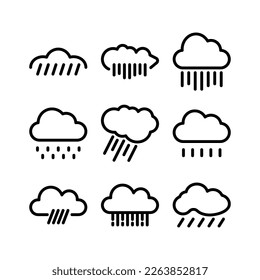 Showcase the beauty and elegance of your design with this stunning Black and White rain Icon. Perfect for graphic designs, logos, mobile apps, posters and more. 
