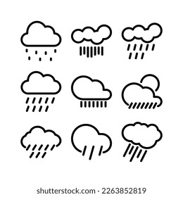 Showcase the beauty and elegance of your design with this stunning Black and White rain Icon. Perfect for graphic designs, logos, mobile apps, posters and more. 
