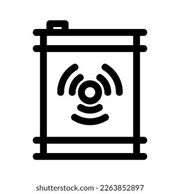Showcase the beauty and elegance of your design with this stunning Black and White radioactive waste Icon. Perfect for graphic designs, logos, mobile apps, posters and more. 
