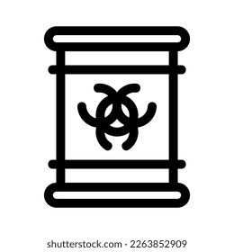 Showcase the beauty and elegance of your design with this stunning Black and White radioactive waste Icon. Perfect for graphic designs, logos, mobile apps, posters and more. 

