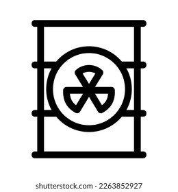 Showcase the beauty and elegance of your design with this stunning Black and White radioactive waste Icon. Perfect for graphic designs, logos, mobile apps, posters and more. 
