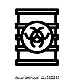 Showcase the beauty and elegance of your design with this stunning Black and White radioactive waste Icon. Perfect for graphic designs, logos, mobile apps, posters and more. 
