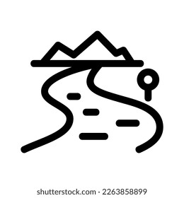 Showcase the beauty and elegance of your design with this stunning Black and White river Icon. Perfect for graphic designs, logos, mobile apps, posters and more. 
