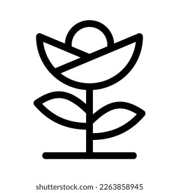 Showcase the beauty and elegance of your design with this stunning Black and White tulip Icon. Perfect for graphic designs, logos, mobile apps, posters and more. 
