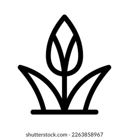 Showcase the beauty and elegance of your design with this stunning Black and White tulip Icon. Perfect for graphic designs, logos, mobile apps, posters and more. 
