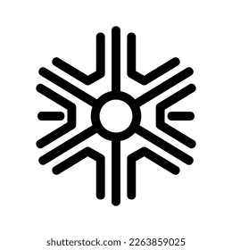 Muestra la belleza y elegancia de tu diseño con este impresionante icono de copos de nieve en blanco y negro. Perfecto para diseños gráficos, logos, aplicaciones móviles, afiches y más. 
