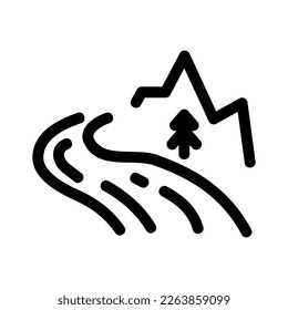 Showcase the beauty and elegance of your design with this stunning Black and White river Icon. Perfect for graphic designs, logos, mobile apps, posters and more. 
