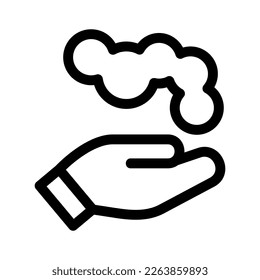 Muestra la belleza y elegancia de tu diseño con este impresionante ícono de contaminación en blanco y negro. Perfecto para diseños gráficos, logos, aplicaciones móviles, afiches y más. 
