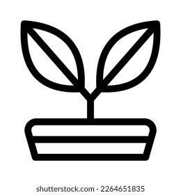 Showcase the beauty and elegance of your design with this stunning Black and White plant Icon. Perfect for graphic designs, logos, mobile apps, posters and more. 
