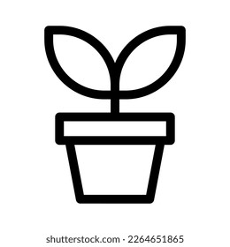 Showcase the beauty and elegance of your design with this stunning Black and White plant Icon. Perfect for graphic designs, logos, mobile apps, posters and more. 
