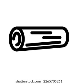 Showcase the beauty and elegance of your design with this stunning Black and White log Icon. Perfect for graphic designs, logos, mobile apps, posters and more. 
