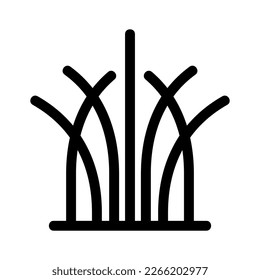 Showcase the beauty and elegance of your design with this stunning Black and White grass Icon. Perfect for graphic designs, logos, mobile apps, posters and more. 
