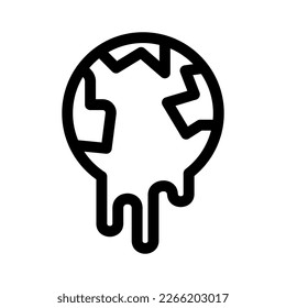 Showcase the beauty and elegance of your design with this stunning Black and White global warming Icon. Perfect for graphic designs, logos, mobile apps, posters and more. 
