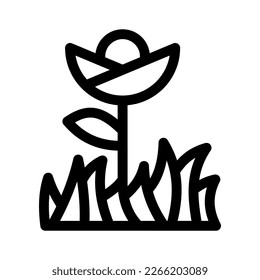Showcase the beauty and elegance of your design with this stunning Black and White garden Icon. Perfect for graphic designs, logos, mobile apps, posters and more. 
