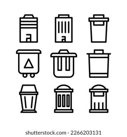 Muestra la belleza y la elegancia de tu diseño con este impresionante icono negro y blanco de la basura. Perfecto para diseños gráficos, logos, aplicaciones móviles, afiches y más. 
