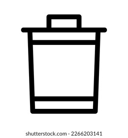 Muestra la belleza y la elegancia de tu diseño con este impresionante icono negro y blanco de la basura. Perfecto para diseños gráficos, logos, aplicaciones móviles, afiches y más. 
