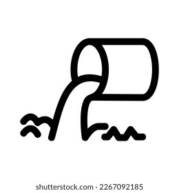 Muestra la belleza y la elegancia de su diseño con este impresionante icono de residuos industriales en blanco y negro. Perfecto para diseños gráficos, logos, aplicaciones móviles, afiches y más. 
