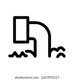 Muestra la belleza y la elegancia de su diseño con este impresionante icono de residuos industriales en blanco y negro. Perfecto para diseños gráficos, logos, aplicaciones móviles, afiches y más. 
