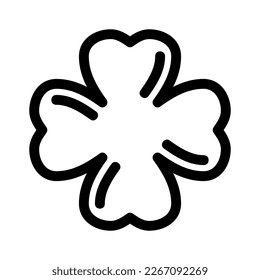 Showcase the beauty and elegance of your design with this stunning Black and White four leaf clover Icon. Perfect for graphic designs, logos, mobile apps, posters and more. 
