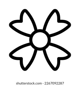 Mit diesem atemberaubenden Schwarz-Weiß-Kleeblatt-Symbol präsentieren Sie die Schönheit und Eleganz Ihres Designs. Perfekt für Grafikdesigns, Logos, mobile Apps, Poster und mehr. 
