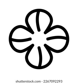 Showcase the beauty and elegance of your design with this stunning Black and White four leaf clover Icon. Perfect for graphic designs, logos, mobile apps, posters and more. 
