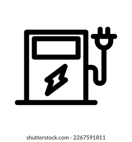 Muestra la belleza y elegancia de tu diseño con este impresionante icono de la estación eléctrica en blanco y negro. Perfecto para diseños gráficos, logos, aplicaciones móviles, afiches y más. 
