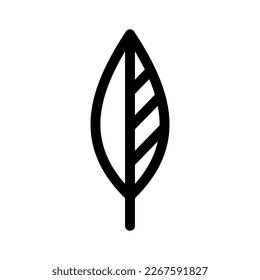 Showcase the beauty and elegance of your design with this stunning Black and White leaf Icon. Perfect for graphic designs, logos, mobile apps, posters and more. 
