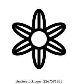 Showcase the beauty and elegance of your design with this stunning Black and White flower Icon. Perfect for graphic designs, logos, mobile apps, posters and more. 
