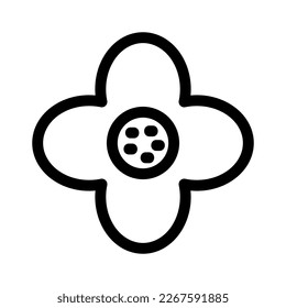 Muestra la belleza y la elegancia de tu diseño con este impresionante icono de flor blanca y negra. Perfecto para diseños gráficos, logos, aplicaciones móviles, afiches y más. 

