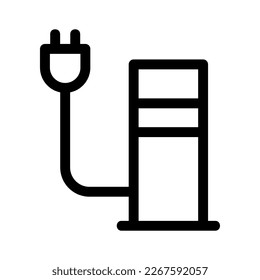 Erleben Sie die Schönheit und Eleganz Ihres Designs mit diesem beeindruckenden Schwarz-Weiß-Stromstation-Icon. Perfekt für Grafikdesigns, Logos, mobile Apps, Poster und mehr. 
