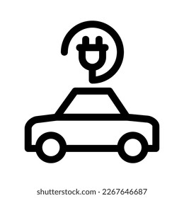Muestra la belleza y elegancia de tu diseño con este impresionante icono de auto eléctrico en blanco y negro. Perfecto para diseños gráficos, logos, aplicaciones móviles, afiches y más. 
