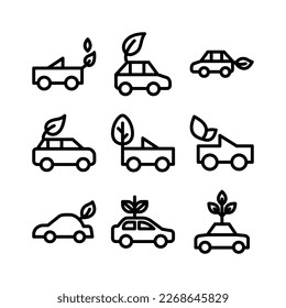 Showcase the beauty and elegance of your design with this stunning Black and White eco car Icon. Perfect for graphic designs, logos, mobile apps, posters and more. 
