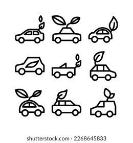 Showcase the beauty and elegance of your design with this stunning Black and White eco car Icon. Perfect for graphic designs, logos, mobile apps, posters and more. 
