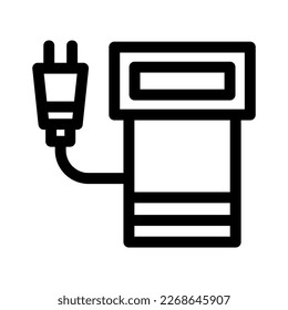 Showcase the beauty and elegance of your design with this stunning Black and White electrical station Icon. Perfect for graphic designs, logos, mobile apps, posters and more. 
