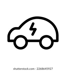 Showcase the beauty and elegance of your design with this stunning Black and White electric car Icon. Perfect for graphic designs, logos, mobile apps, posters and more. 
