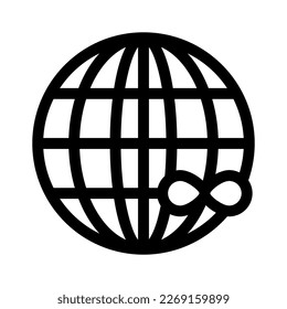Showcase the beauty and elegance of your design with this stunning Black and White earth Icon. Perfect for graphic designs, logos, mobile apps, posters and more. 
